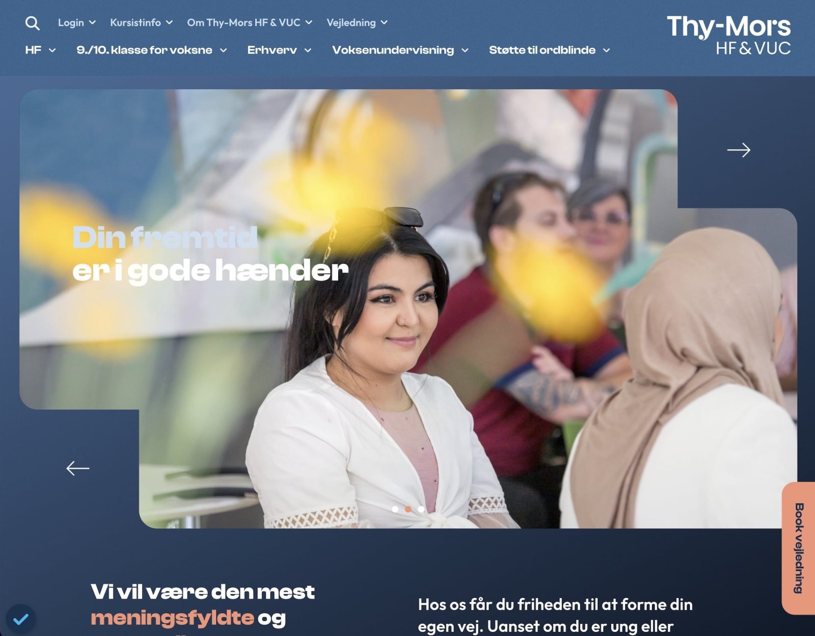 Custom WordPress-hjemmeside for Thy-Mors HF & VUC